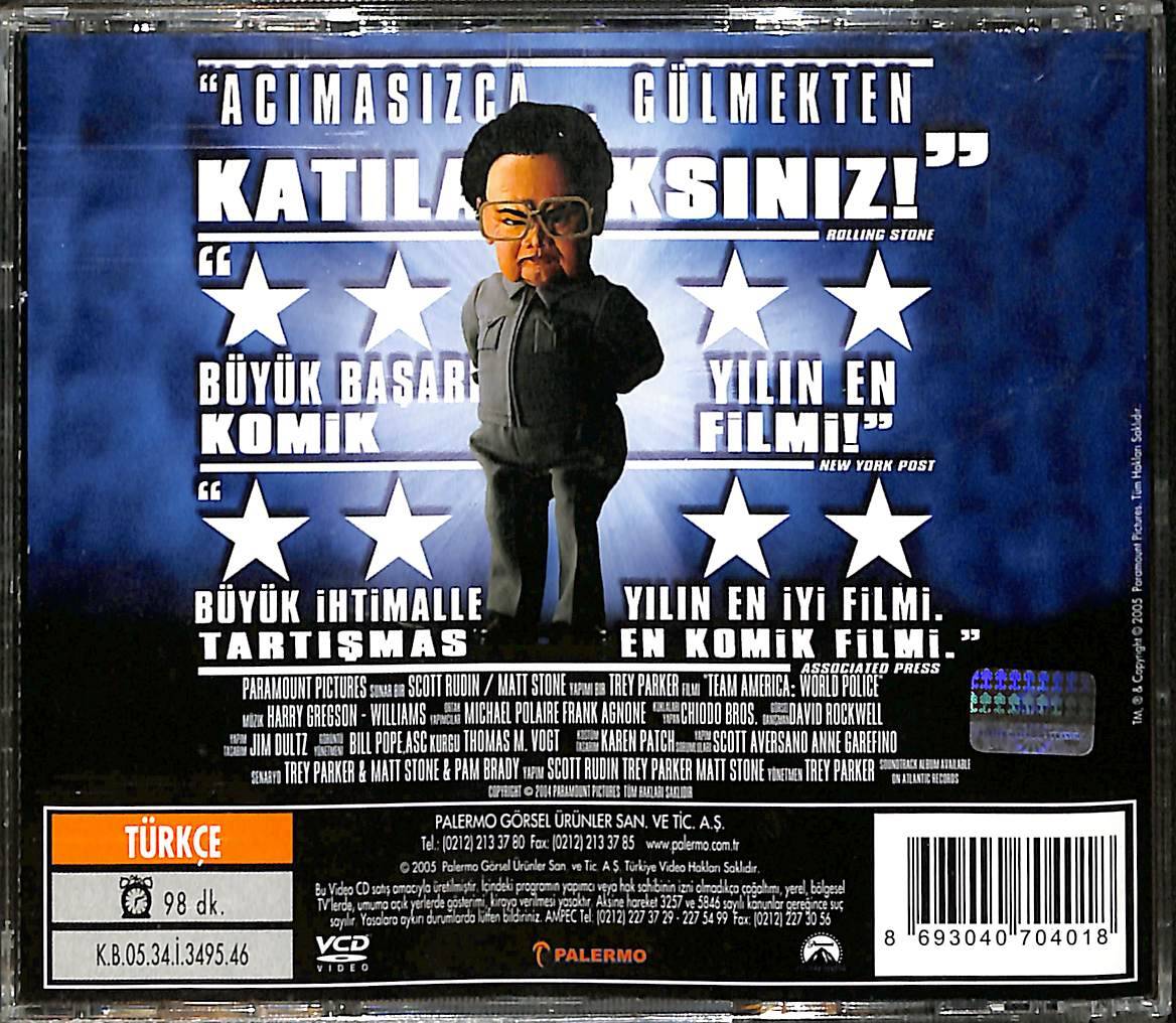Team Amerıca Word Polıce - Amerikan Gücü Dünya Polisi Orijinal VCD Çizgi Film VCD28659 - 2