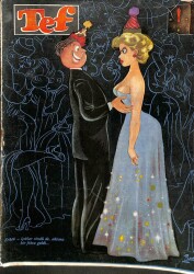 TEF Dergisi * Haftalık Siyasi Mizah Gazetesi - 1 Ocak 1955 - SAYI 22 DRG15 - Gökçekoleksiyon