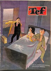 TEF HAFTALIK SİYASİ MİZAH DERGİSİ - CİLT 1 - 16 EKİM 1954 - SAYI 11 DRG10 - Gökçekoleksiyon