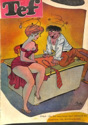 TEF Haftalık Siyasi Mizah Gazetesi Sayı 16 20 Kasım 1954 [Kapak Bedri Koraman] DRG11 - Gökçekoleksiyon