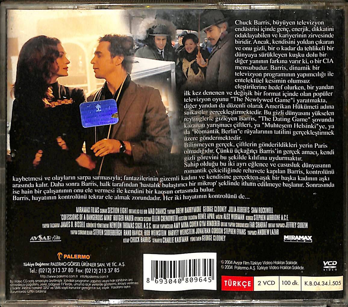 Tehlikeli Aklın Itirafları – Confessions of a Dangerous Mind (2002) Orijinal VCD Film VCD28652 - 2