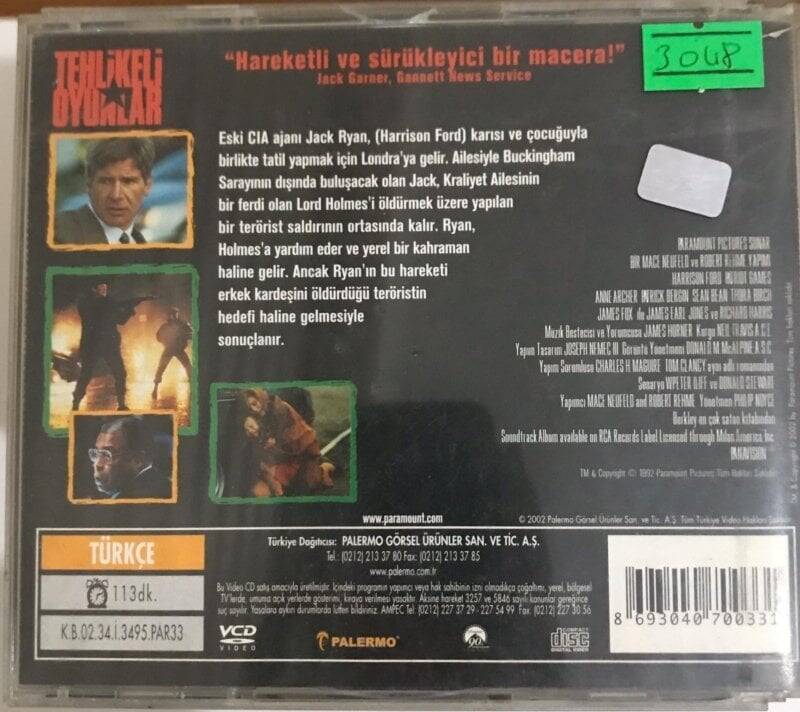 Tehlikeli Oyunlar VCD Film VCD7038 - 2
