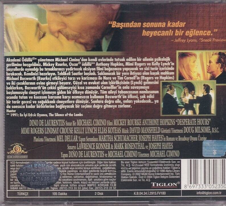 Tehlikeli Saatler VCD Film VCD9426 - 2