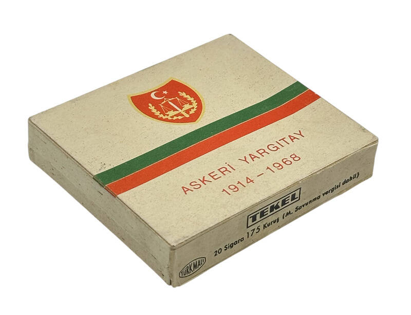 Tekel İdaresi Askeri Yargıtay (1914-1968) Açılmamış Dolu Paket Sigara (N) AOB4363 - 1