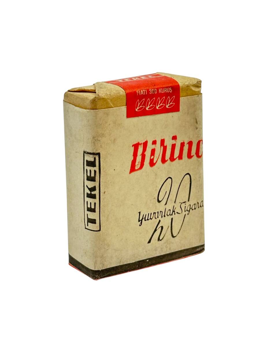 Tekel İdaresi Birinci Açılmamış Dolu Paket Filtresiz Yuvarlak Sigara AOB4164 (N) - 1