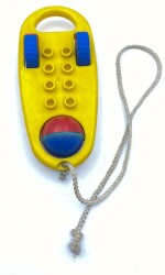 Tekerlekli Zilli Eski Plastik Oyuncak 1970ler OYN40 (N) - 1