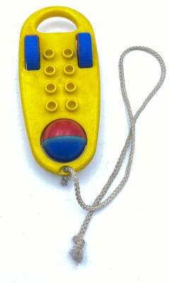 Tekerlekli Zilli Eski Plastik Oyuncak 1970ler OYN40 (N) - 1