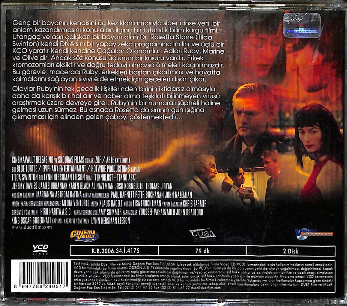 Tekno Aşk - Teknolust Orjinal VCD Film ' Tılda Swınton ' VCD27978 - 2