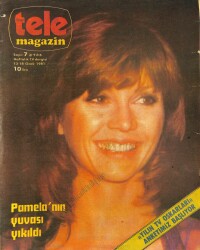 Tele Magazin Dergisi 12-18 Ocak 1981 Sayı 7 - Elizabeth Taylor 7. Kocada Uslandı - Pamelanın Yuvası Yıkıldı NDR77827 - Gökçekoleksiyon