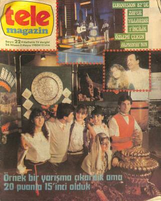 Tele Magazin Dergisi 26 Nisan - 2 Mayıs 1982 Sayı 22 - Cliff Barnes Ve Ray Türkiyede Reklam Filmi Çevirecek NDR77823 - 1
