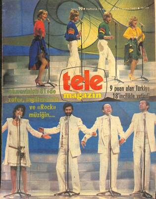 Tele Magazin Dergisi 6-12 Nisan 1981 Sayı 19 - Beatles Müziği Romantizmi Yendi - Macit Akman İstanbulda Radyo Ve TVyi Denetledi NDR77836 - 1