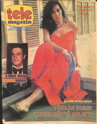 Tele Magazin Dergisi Sayı 27 30 Mayıs-5 Haziran 1983 - Kapak Türkan Şoray, Türkan Şoray Annelik Andı İçti, Atilla Arcan, Emel Sayın, Puina Golan NDR82407 - 1