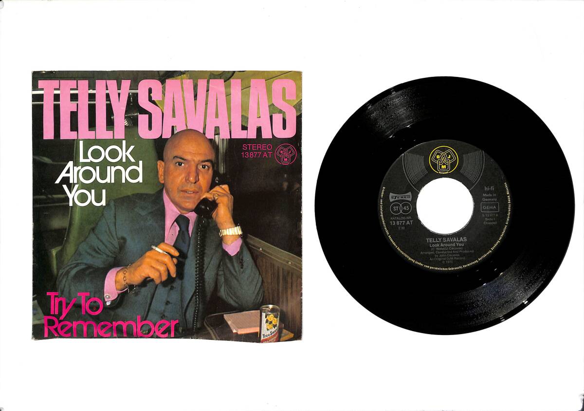 Telly Savalas – Look Around You & Try To Remember 45′lik Plak (10/8) PLK27368 - 1