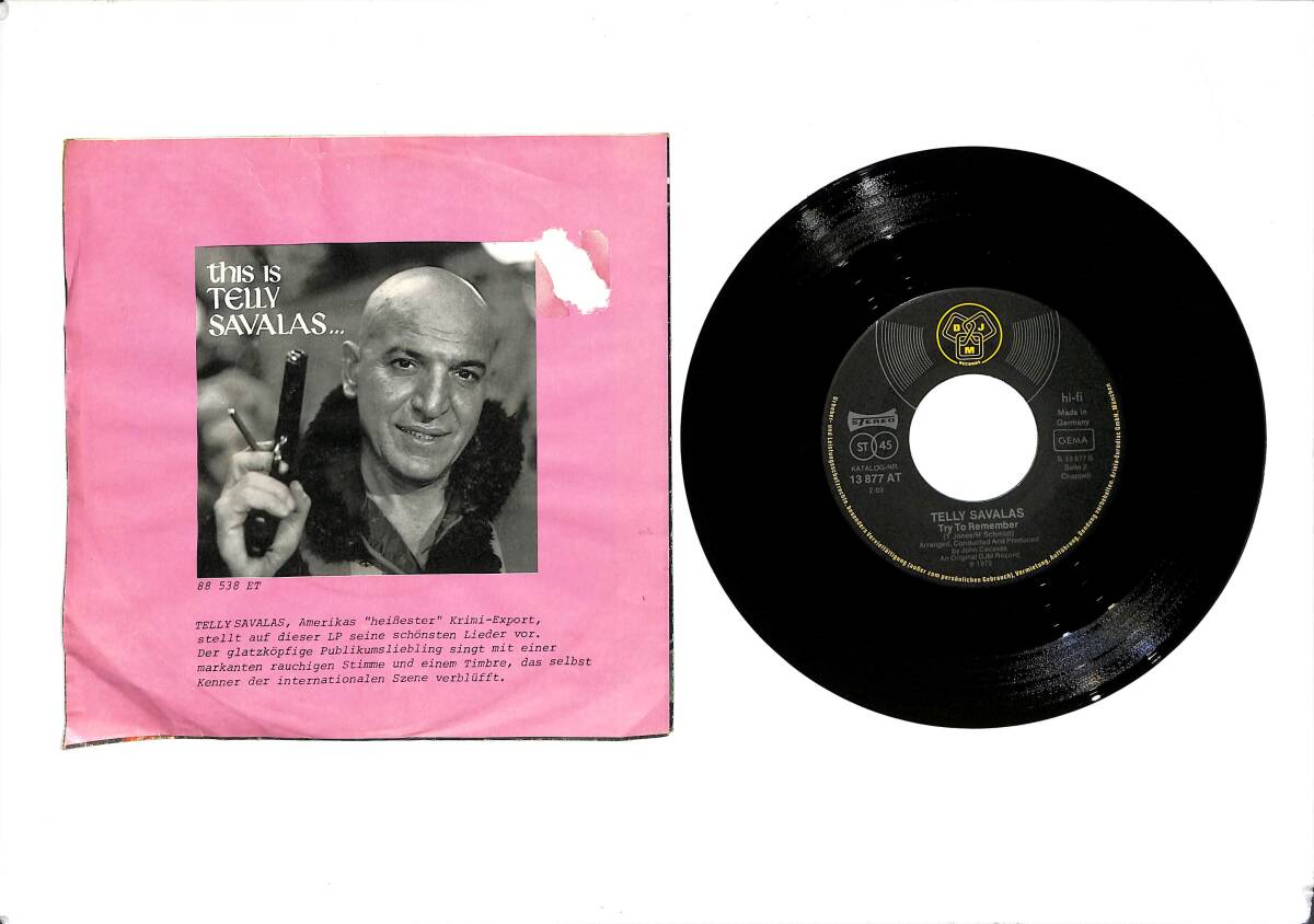 Telly Savalas – Look Around You & Try To Remember 45′lik Plak (10/8) PLK27368 - 2