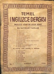 Temel İngilizce Dergisi İngilizce Öğreten Aylık Dergi Sayı 7 30 Nisan 1958 NDR84316 - Gökçekoleksiyon