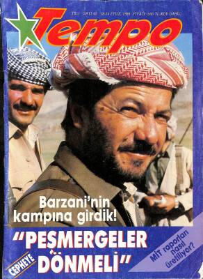 TEMPO DERGİSİ 18-24 EYLÜL 1988 - KARTPOSTAL KRALİÇESİ SAMANTHA FOX, BARZANİNİN KAMPINA GİRDİK! PEŞMERGELER DÖNMELİ DRG1252 - 1