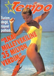TEMPO DERGİSİ 29 MAYIS - 4 HAZİRAN 1988 - Şaban Özbek, Füsun Önal (Kolejli Füsunun Fotoğraf Keyfi)Anap Miletvekiline 35 Milyon Verdim KTP3140 - Gökçekoleksiyon