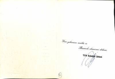 Teo Kollektif Şirketi - İstanbul Dolmabahçe Yılbaşı Yeni Yıl Açılır Kapak Kartpostal KRT19553 - 2