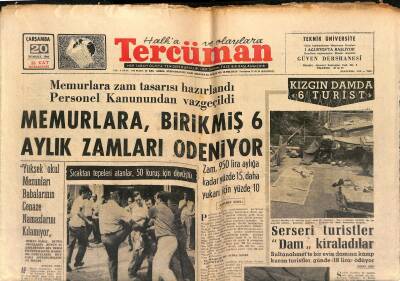 Tercüman 20 Temmuz 1966 Memurlar Birikmiş 6 Aylık Zamları Ödeniyor. - Portekiz, Brezilya Efsanesini Yıktı 3-1 GZ123671 - 1