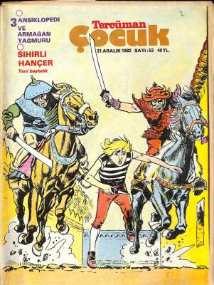 Tercüman Çocuk 31 Aralık 1982 Sayı53 Sihirli Hançer, Yüzbaşı Volkan NDR39830 - 1