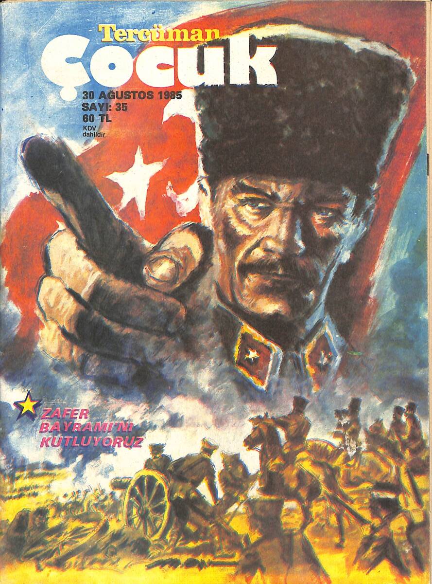 Tercüman Çocuk Dergisi 30 Ağustos 1985 Sayı: 35 - Spagetti - Torgal - Hülya Koçyiğit - Tengiz - Koranten NDR96626 - 1