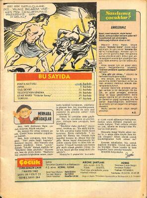 Tercüman Çocuk Dergisi Sayı 19 7 Mayıs 1982 - Torgal, Firavunlar Ülkesi 2, Star Wars Ölüm Yıldızı, Taş Devri, Yüzbaşı Volkan Uçan Dairelerin Sırrı NDR82411 - 1