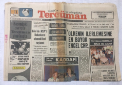 Tercüman Gazetesi 1 Ağustos 1976 - Kaddafinin Balyoz Gibi Yumruğu Masaya İnmişti - GZ17251 - 1