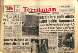 Tercüman Gazetesi 1 Aralık 1960 - Gazetelere Şartlı Olarak İsbat Hakkı Tanınacak GZ67527 - 1