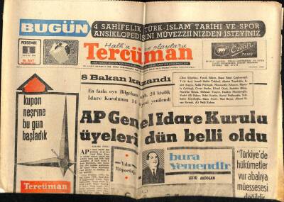 Tercüman Gazetesi 1 Aralık 1966 - Ezeli Rekabetin 200. Maçı Fenerbahçe Galatasaray GZ54392 - 1