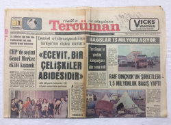 Tercüman Gazetesi 1 Aralık 1976 - CHPde Seçimi Genel Merkez Ekibi Kazandı - GZ17376 - 1