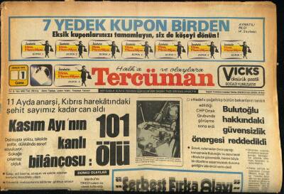 Tercüman Gazetesi 1 Aralık 1978 - Monaco Prensi Ve Eşi Grace Kelly Türkiyeden Ayrıldı GZ85774 - 1