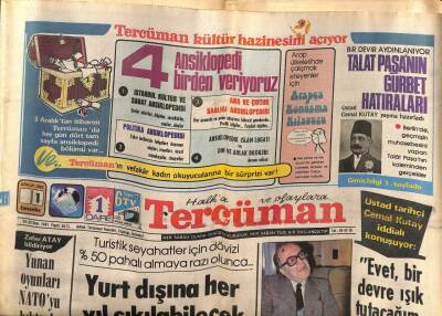 Tercüman Gazetesi 1 Aralık 1982 - Yunan Oyunları NATOyu Bıktırdı GZ53852 - 1