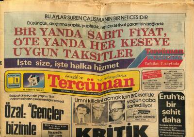 Tercüman Gazetesi 1 Aralık 1984 - Doğum Günü Hediyesi GZ54660 - 1