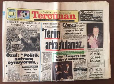 Tercüman Gazetesi 1 Aralık 1985 - Erbakan Kendimizi Yeni Bir Devletin Başlangıcında Hissediyoruz GZ10341 - 2