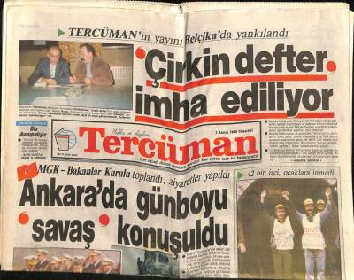 Tercüman Gazetesi 1 Aralık 1990 - MGK - Bakanlar Kurulu Toplandı , Ziyaretler Yapıldı GZ65025 - 1