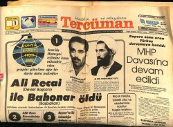 Tercüman Gazetesi 1 Eylül 1981 - Ali Recai ( Devlet Başkanı ) İle Bahonar ( Başbakan ) Öldü GZ67328 - 2