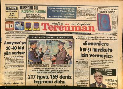 Tercüman Gazetesi 1 Eylül 1982 - Şarkıcı Atilla Atasoyun Banker Sevgilisi İntihara Teşebbüs Etti GZ126678 - 1