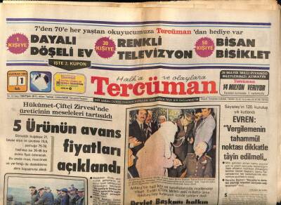 Tercüman Gazetesi 1 Haziran 1982 - Beşiktaş Hasret, Trabzon Spor Rekor Peşinde.And İçtiler GZ53811 - 1