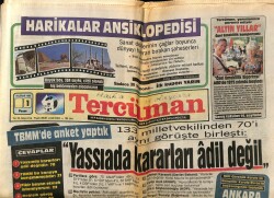 Tercüman Gazetesi 1 Haziran 1986 - 133 Milletvekilinden 70i Aynı Görüşte Birleşti Yassıada Kararları Adil Değil GZ65951 - 1