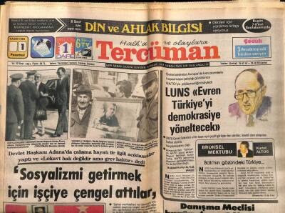Tercüman Gazetesi 1 Kasım 1982 - Sosyalizmi Getirmek İçin İşçiye Çengel Attılar GZ54091 - 1