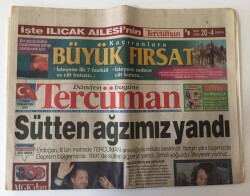 Tercüman Gazetesi 1 Mart 2003 - Bir Asırı Deviren Beşiktaş Kutlamalara Start Verdi. Şölen Devlet Zirvesinden Başladı GZ10732 - 1