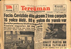 Tercüman Gazetesi 1 Mayıs 1961 - Adalet Partisi Bir Tebliğ Yayınladı GZ67690 - 2