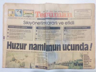 Tercüman Gazetesi 1 Mayıs 1979 - Sıkıyönetim Kararlı Ve Etkili GZ53493 - 1