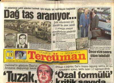 Tercüman Gazetesi 1 Mayıs 1987 - Aktaş Dosyası Açılıyor GZ65251 - 2