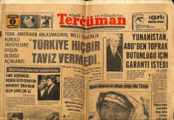 Tercüman Gazetesi 1 Nisan 1976 - Türk - Amerikan Anlaşmasının , Milli Güvenlik Kurulu Tavsiyesine Uygun Olduğu Açıklandı GZ65681 - 2