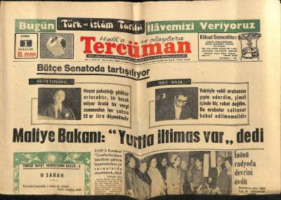 Tercüman Gazetesi 1 Şubat 1963 - Akça İnönü , Meclisi Şahsi Hesabına Alet Ediyor ,dedi GZ67556 - 1