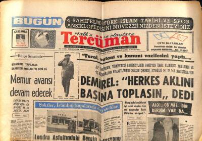 Tercüman Gazetesi 1 Şubat 1967 - Londra Asfaltındaki Benzin İstasyonu Kurşun Yağmuru İle Soyuldu , 1 Ölü Var GZ65833 - 2