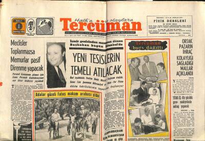 Tercüman Gazetesi 1 Temmuz 1969 - APde Aday Yoklaması İçin Genel Merkezin Müsaadesi Alınacak GZ119014 - 1