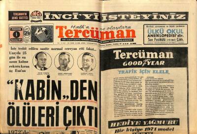 Tercüman Gazetesi 1 Temmuz 1971 - Fahri Atabey , Bütün Servetini Zeynep Kamile Bağışladı GZ70801 - 2