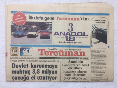 Tercüman Gazetesi 10 Ağustos 1981 - Trabzon Kupayı A.Gücüne Bıraktı 2-1 - GZ17419 - 1